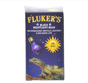 Flukers Repta-Sun Incandescent Reptile Black Light Bulb 75 Watt - Pet Totality