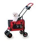 Four Paws 3 In 1 Pet Stroller Red - Pet Totality