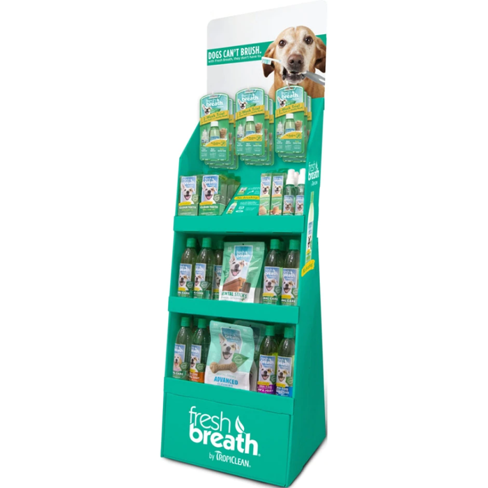 Fresh Breath By Tropiclean Dental Care Floor Display 48Pc
