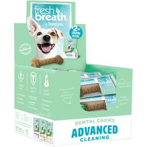 Fresh Breath By Tropiclean Dental Chew Single Serve Box 30Pc - Pet Totality
