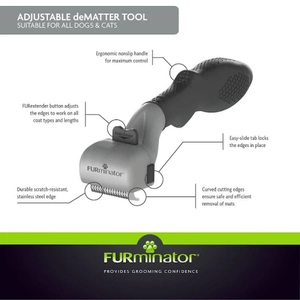 Furminator Adjustable Dematter Tool Dog/Cat - Pet Totality