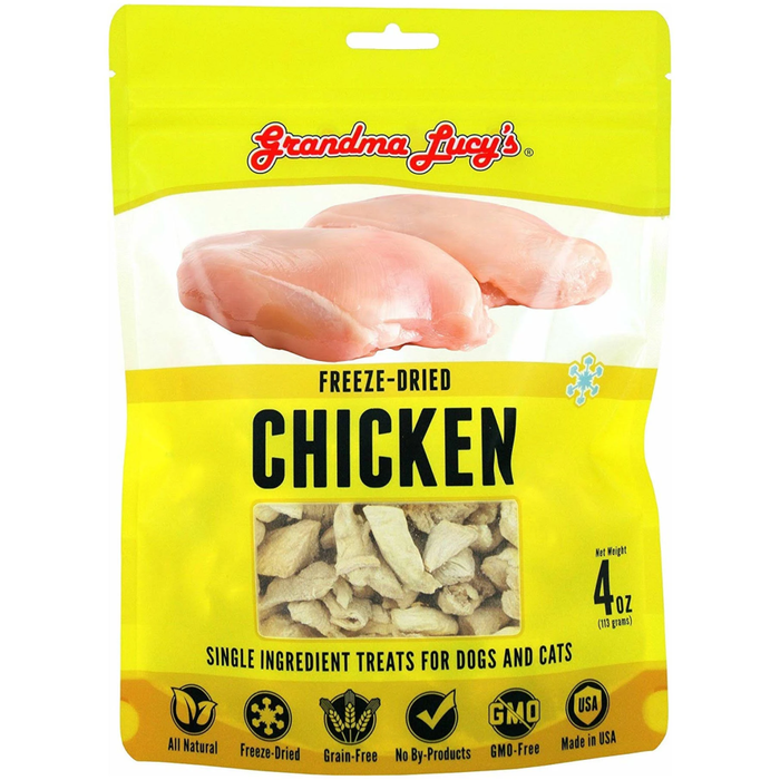 Grandma Lucys Dog Freeze Dried  Chicken Treat  4 Oz..