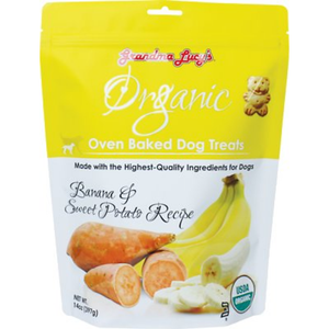 Grandma Lucys Dog Organic  Baked  Banana  Treat  14 Oz.. - Pet Totality