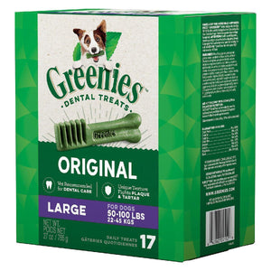 Greenies Original Large Dog Dental Chews - 27 Ounces 17 Treats - Pet Totality