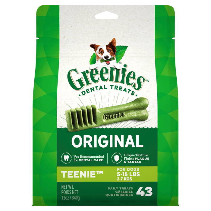 Greenies Original Teenie Dog Dental Chews - 12 Ounces 43 Treats