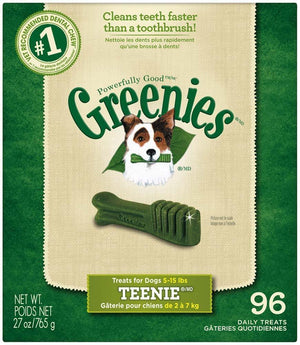 Greenies Original Teenie Dog Dental Chews - 27 Ounces 96 Treats - Pet Totality