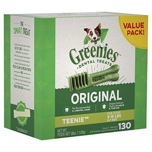 Greenies Original Teenie Dog Dental Chews - 36 Ounces 130 Treats