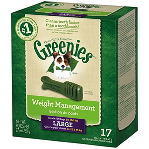 Greenies Weight Management Large Dental Dog Chews - 27 Ounces 17 Treats - Pet Totality