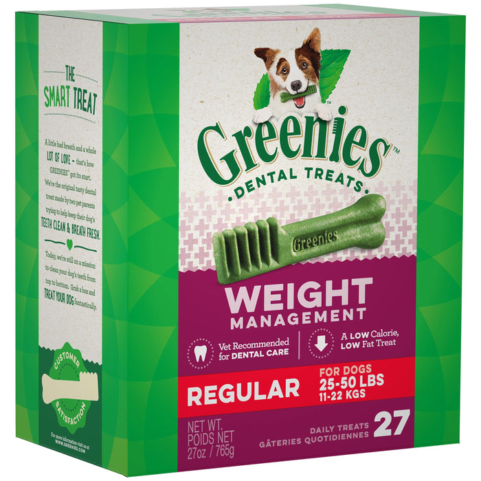 Greenies Weight Management Regular Size Dental Dog Chews - 27 Ounces 27 Treats