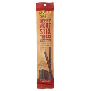 Happy Howie Dog Beef Woof Stix 11" 4 Pack - Pet Totality