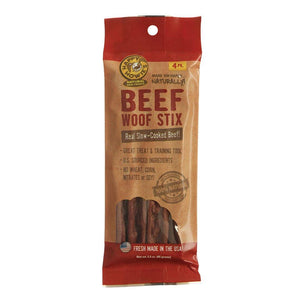 Happy Howie Dog Beef Woof Stix 6" 4 Pack - Pet Totality