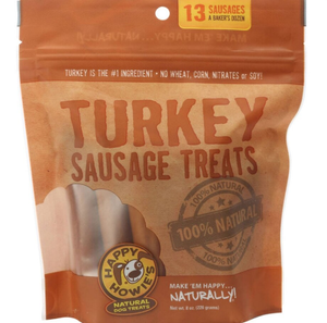 Happy Howie Dog Turkey Sausage Bakers Dozen 4" 8Oz - Pet Totality