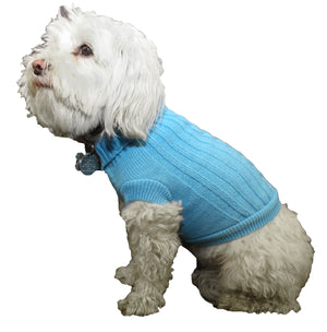 Heavy Cotton Rib-Collared Pet Sweater - Pet Totality