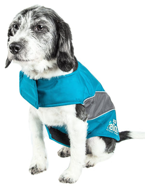 Helios Octane Softshell Neoprene Satin Reflective Dog Jacket w/ Blackshark technology - Pet Totality