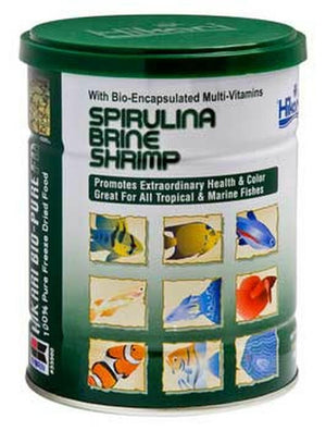 Hikari Bio-Pure Freeze Dried Spirulina Brine Shrimp Fish Food 1.76Oz - Pet Totality