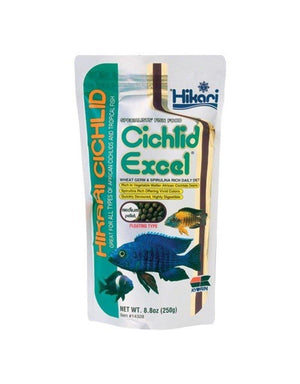 Hikari Cichlid Excel Pellet Fish Food Medium 8.8Oz - Pet Totality