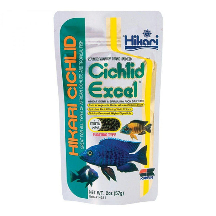 Hikari Cichlid Excel Pellet Fish Food Mini 2Oz