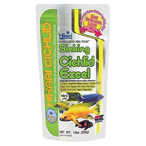 Hikari Cichlid Excel Sinking Pellet Fish Food Mini 12Oz - Pet Totality