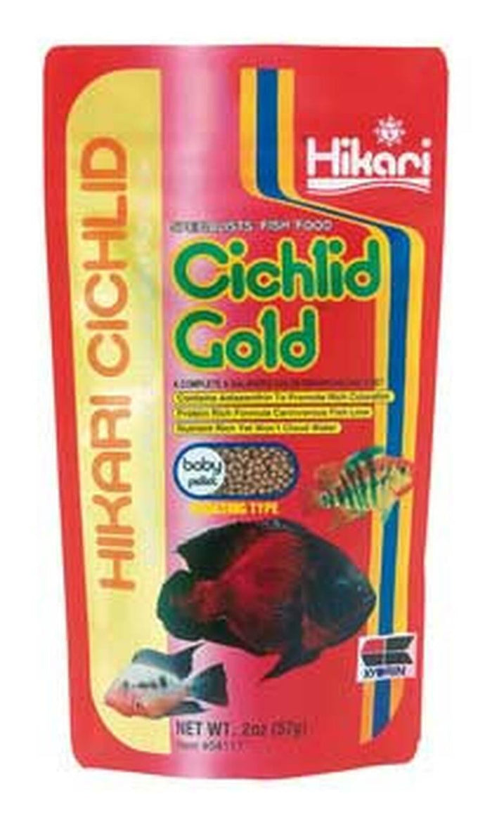 Hikari Cichlid Gold Pellet Fish Food Baby 2Oz