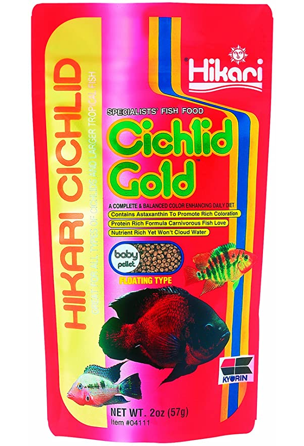 Hikari Cichlid Gold Pellet Fish Food Large 2Oz