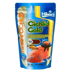 Hikari Cichlid Gold Sinking Pellet Fish Food Mini 12Oz - Pet Totality