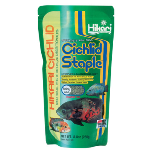 Hikari Cichlid Staple Pellet Fish Food Baby 8.8Oz