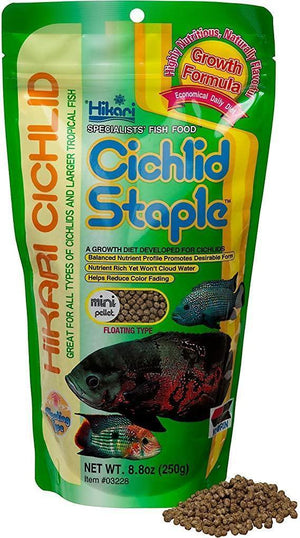 Hikari Cichlid Staple Pellet Fish Food Large 8.8Oz - Pet Totality