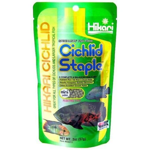 Hikari Cichlid Staple Pellet Fish Food Mini 2Oz - Pet Totality