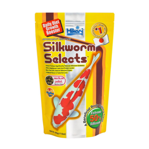 Hikari Koi Silkworm Selects Medium Pellet 17.6Oz