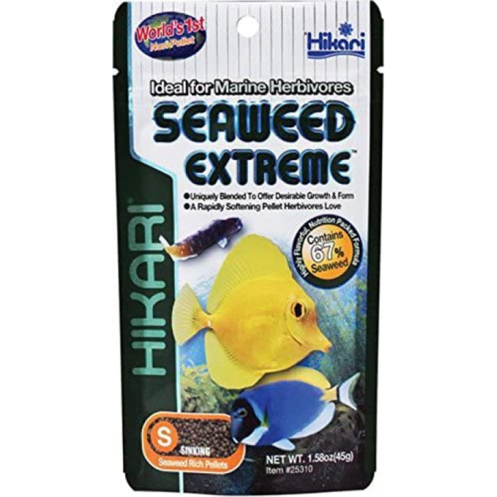 Hikari Seaweed Extreme Pellet Fish Food Small 1.58Oz