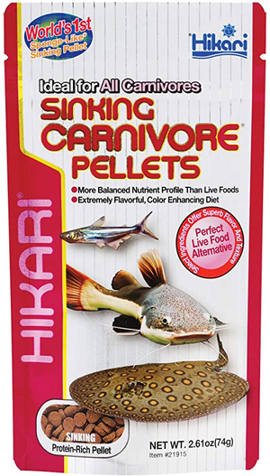 Hikari Sinking Carnivore Pellet Fish Food 2.61Oz - Pet Totality