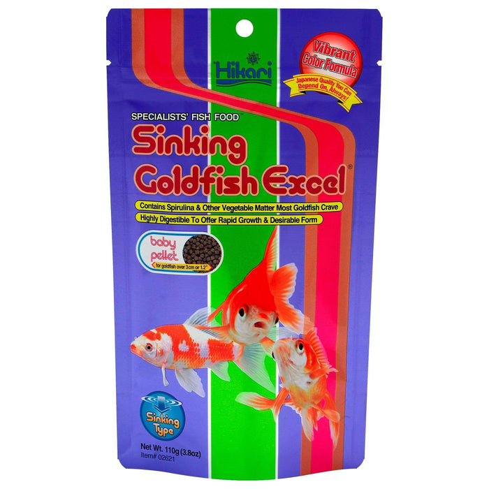 Hikari Sinking Goldfish Excel Fish Food 3.88 Oz