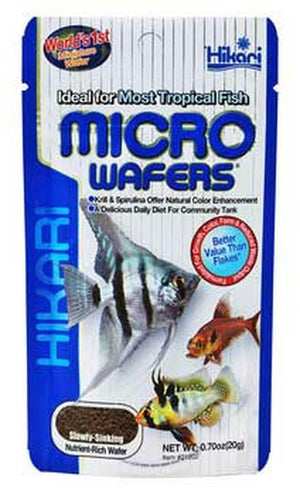 Hikari Tropical Wafers Slow Sinking Wafer Fish Food Micro 0.07Oz - Pet Totality