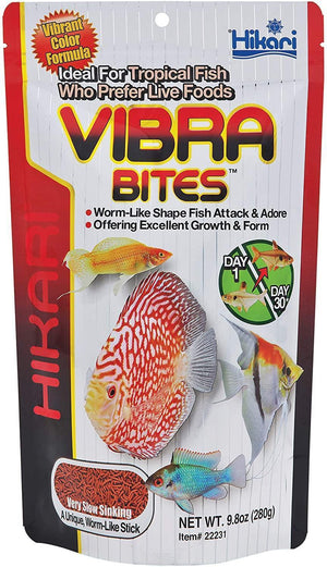 Hikari Vibra Bites Tropical Fish Food 9.8Oz - Pet Totality