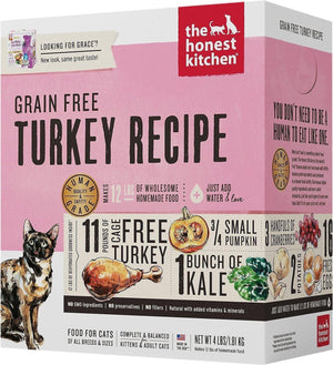 Honest Kitchen  Cat Grain Free Turkey 4 Lbs. Box - Pet Totality