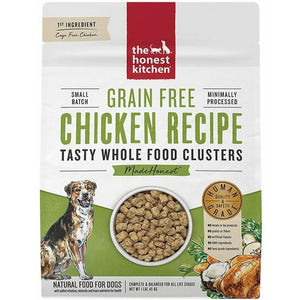 Honest Kitchen Dog Clusters  Grain Free Chicken 1 Lbs.   Trial - Pet Totality