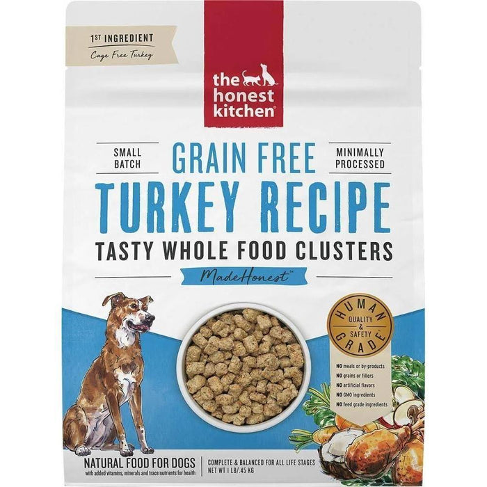 Honest Kitchen Dog Clusters  Grain Free Turkey 1 Lbs.   Trial