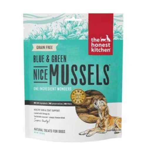 Honest Kitchen  Dog Freeze Dried Green Blue Mussels 2 Oz.