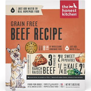 Honest Kitchen  Dog Grain Free Beef  2 Lbs. Box - Pet Totality