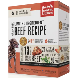 Honest Kitchen  Dog Lid Grain Free Beef  10 Lbs. Box - Pet Totality