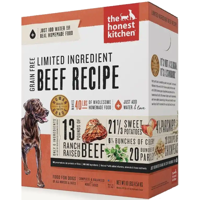Honest Kitchen  Dog Lid Grain Free Beef  10 Lbs. Box