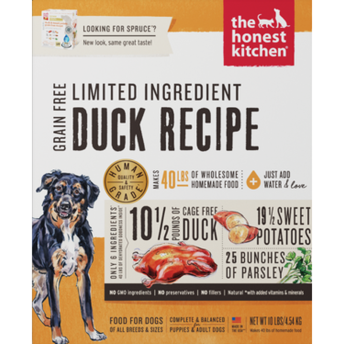 Honest Kitchen  Dog Lid Grain Free Duck 10 Lbs. Box