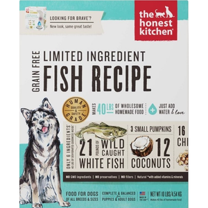 Honest Kitchen  Dog Lid Grain Free Fish 10 Lbs. Box - Pet Totality
