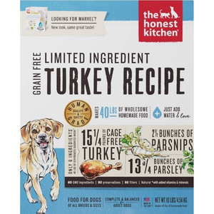 Honest Kitchen  Dog Lid Grain Free Turkey 10 Lbs. Box - Pet Totality