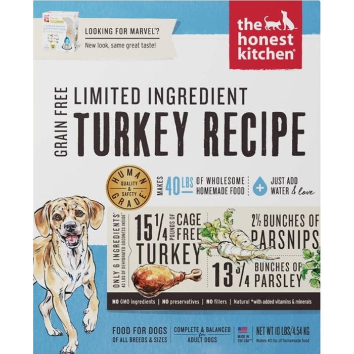 Honest Kitchen  Dog Lid Grain Free Turkey 10 Lbs. Box