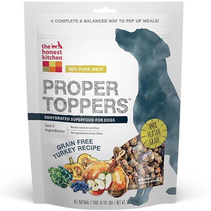 Honest Kitchen  Dog Proper Topper Grain Free Turkey 5.5 Oz.