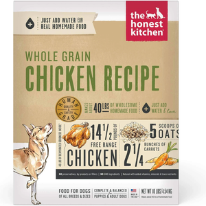 Honest Kitchen  Dog Whole Grain Chicken 10 Lbs. Box - Pet Totality