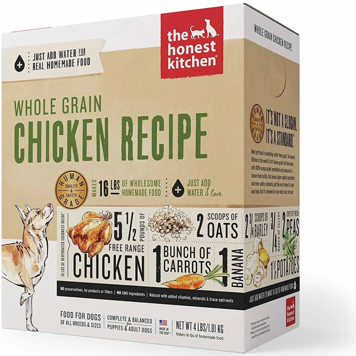 Honest Kitchen  Dog Whole Grain Chicken 4 Lbs. Box