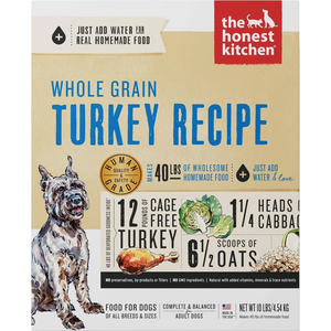 Honest Kitchen  Dog Whole Grain Turkey 10 Lbs. Box - Pet Totality