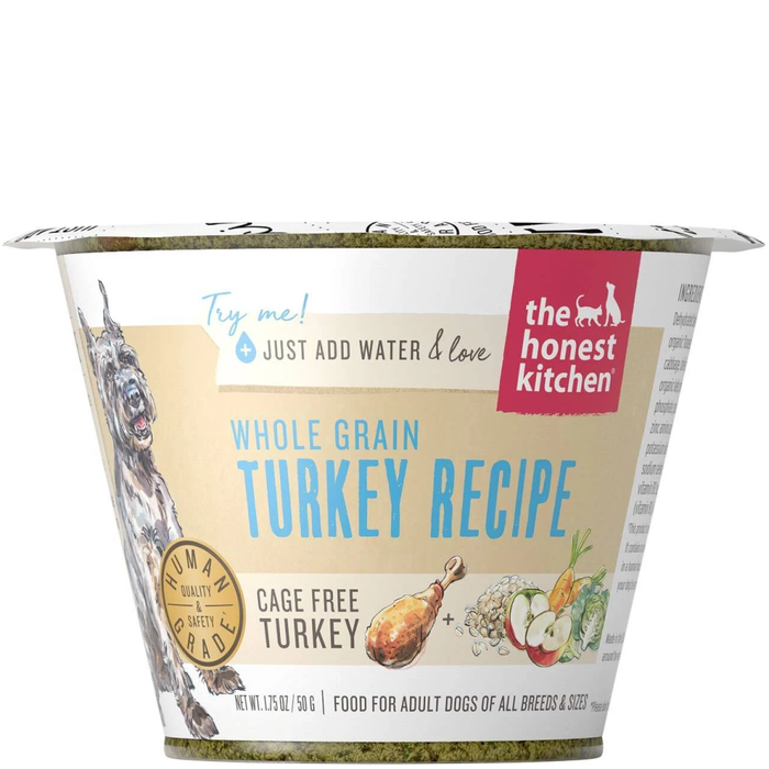 Honest Kitchen  Dog Whole Grain Turkey 1.75 Oz.  Cup (Case Of 12)